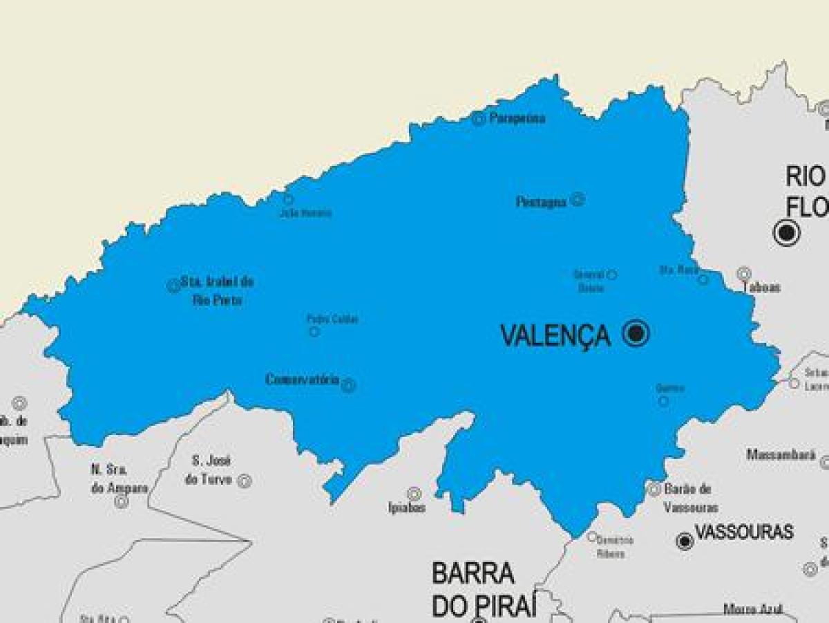 Mapa de Valença municipi