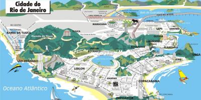 Mapa de 3d Rio de Janeiro