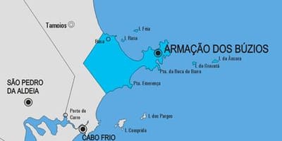 Mapa de Armação dos Búzios municipi