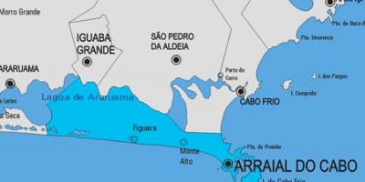Mapa de Arraial do Cabo municipi