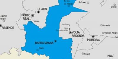 Mapa de la Barra Mansa municipi