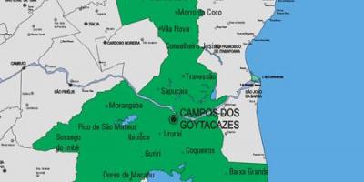 Mapa de Carapebus municipi