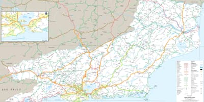 Mapa de carreteres de l'estat de Rio de Janeiro