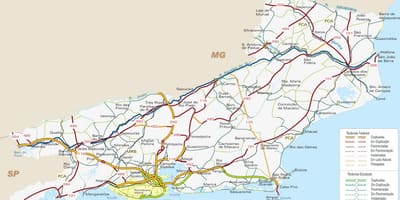 Mapa de carreteres de Rio de Janeiro