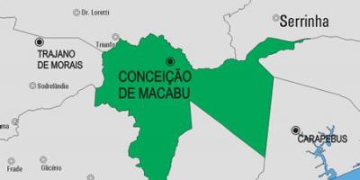 Mapa de Conceição de Macabu municipi