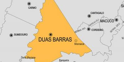 Mapa de Duas Barras municipi
