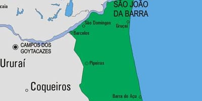 Mapa de São João da Barra municipi