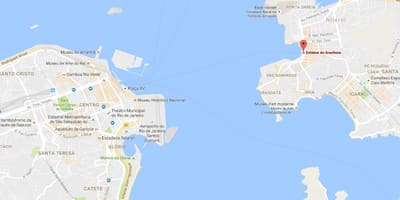Mapa de l'estàtua de la Arariboia