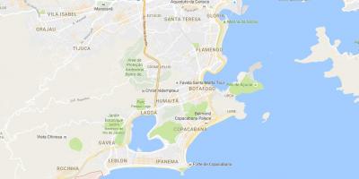 Mapa de la favela Vidigal