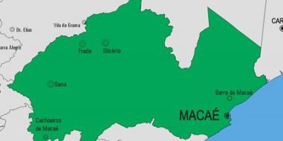 Mapa de Macaé municipi