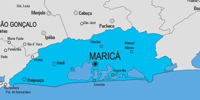 Mapa de Maricá municipi