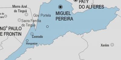 Mapa de Miguel Pereira municipi