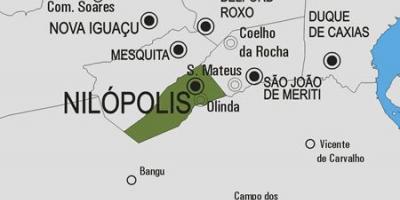Mapa de Nilópolis municipi