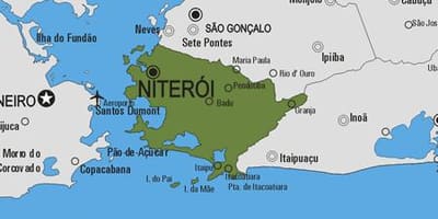 Mapa de Niterói municipi