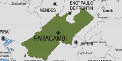 Mapa de Paracambi municipi