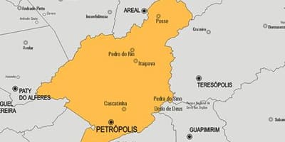 Mapa de Petrópolis municipi