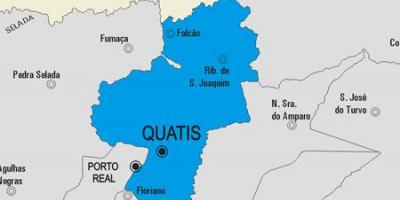 Mapa de Quatis municipi
