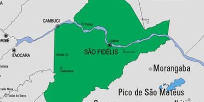 Mapa de São Francisco de Itabapoana municipi
