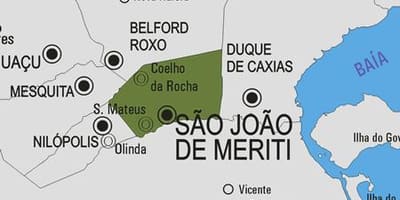 Mapa de São João de Meriti municipi