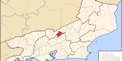 Mapa de São José do Vale do Rio Preto