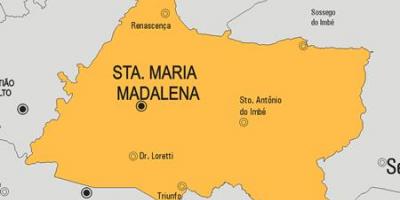 Mapa de Santa Maria Madalena municipi