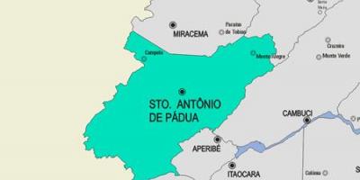 Mapa de Santo Antônio de Pàdua municipi