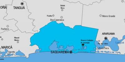 Mapa de Saquarema municipi
