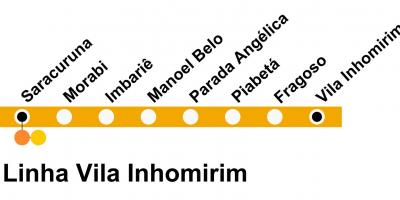 Mapa de SuperVia - Line Vila Inhomirim