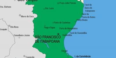 Mapa de São Fidélis municipi