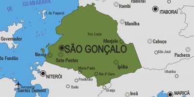 Mapa de São Gonçalo municipi