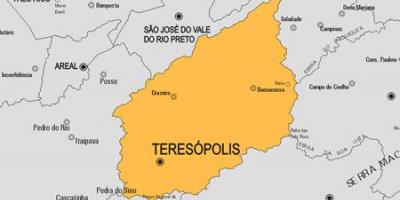 Mapa de Teresópolis municipi