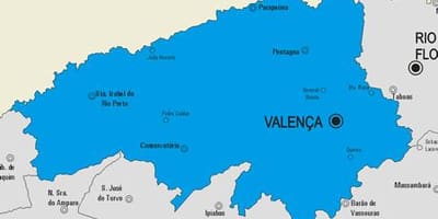 Mapa de Valença municipi